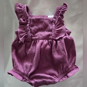NWOT Carter's Plum Baby Romper